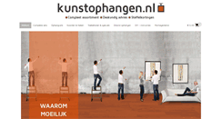 Desktop Screenshot of kunstophangen.nl